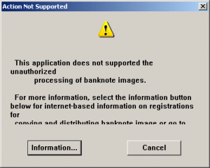 Scanner refusing Money